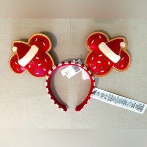 Disney Parks Christmas Mickey Mouse Cookie Ears - NWT